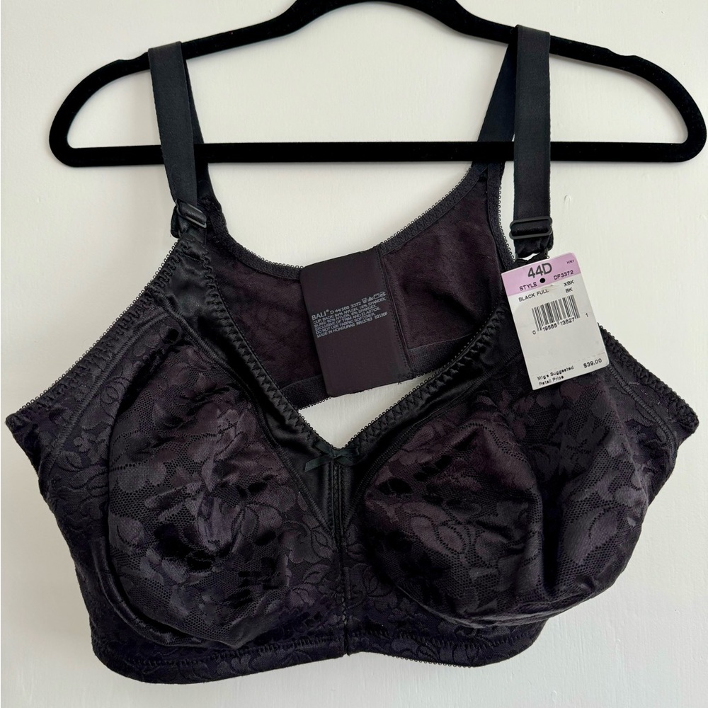 42 D Black Bali bra (no wire)